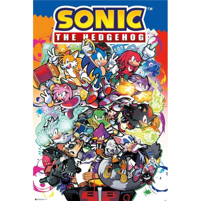 Sonic The Hedgehog - Sonic Comic Characters Poster