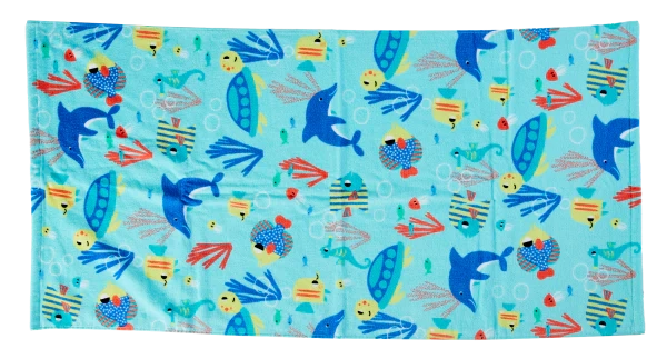 Kids' Velour Towel Seascape 60x120cm