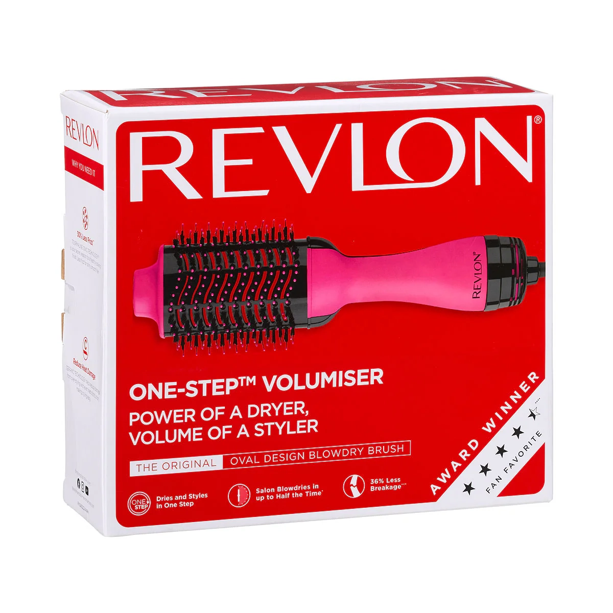 Revlon Volumiser 1.0 Blowout Brush Pink