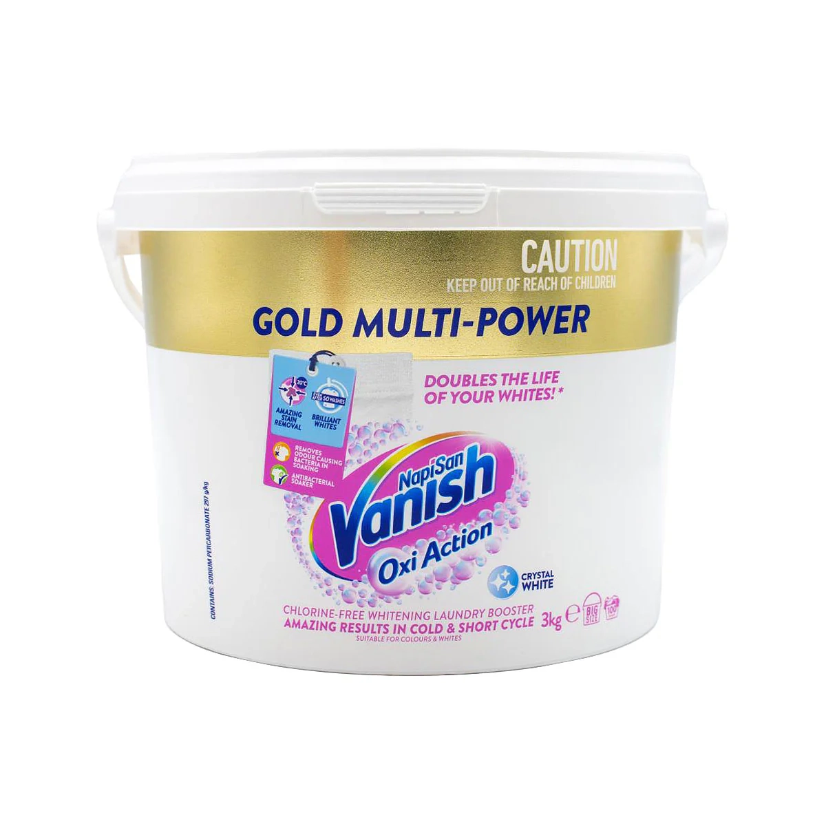 Vanish Oxi Action Gold Multi-Power Crystal White 3kg