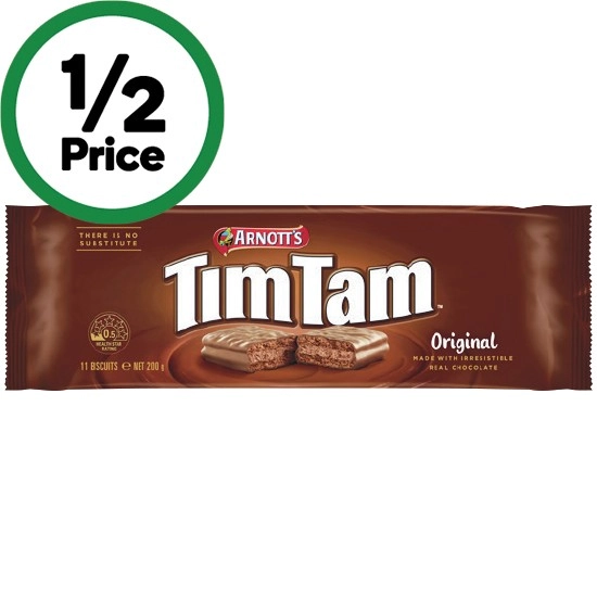 Arnott’s Tim Tam Chocolate Biscuits 165-200g