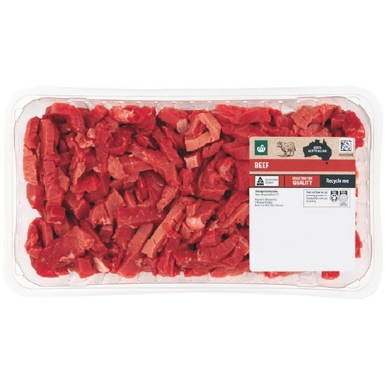 Australian Beef Stir Fry Bulk Pack 1 kg