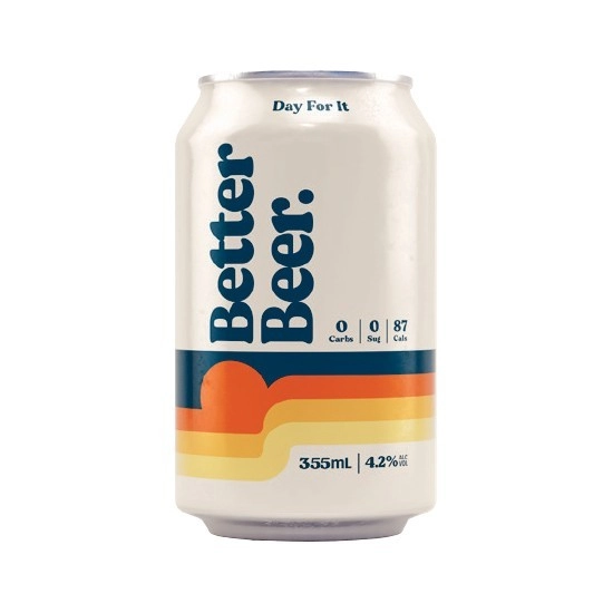 Better Beer Zero Carb Lager Cans 6x355ml