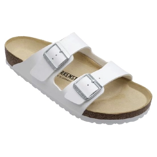 Birkenstock Unisex Arizona Birko-Flor Regular Fit Sandal – White