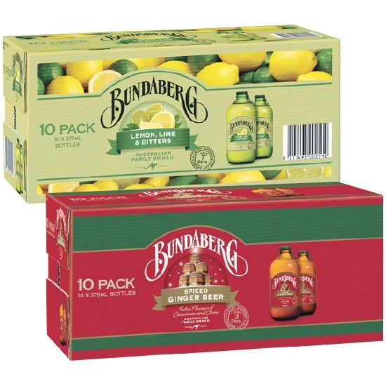 Bundaberg Varieties 10 x 375ml