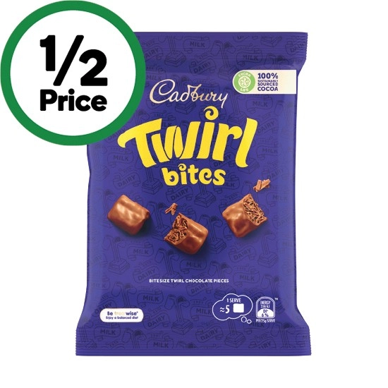 Cadbury Chocolate Bites 120-150g