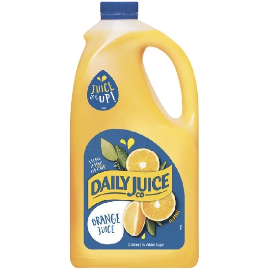 Daily Juice Orange No Added Sugar 2 Litre