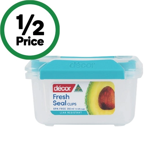 Decor Fresh Seal Clips Container Oblong 350ml