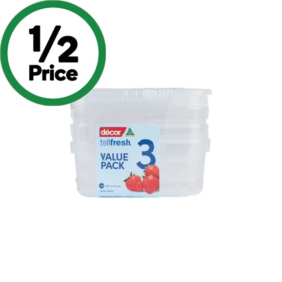 Decor Tellfresh Oblong Pk 3 x 1 Litre