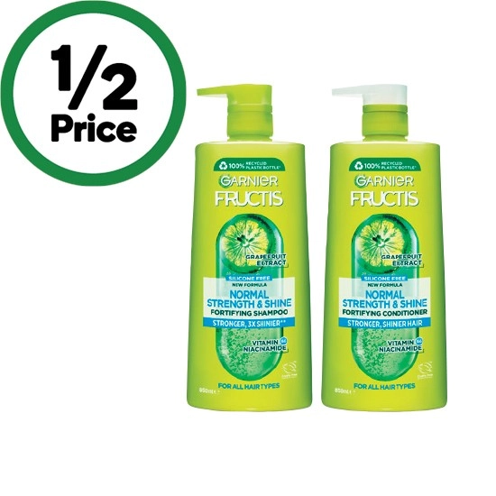 Garnier Fructis Shampoo or Conditioner 850ml