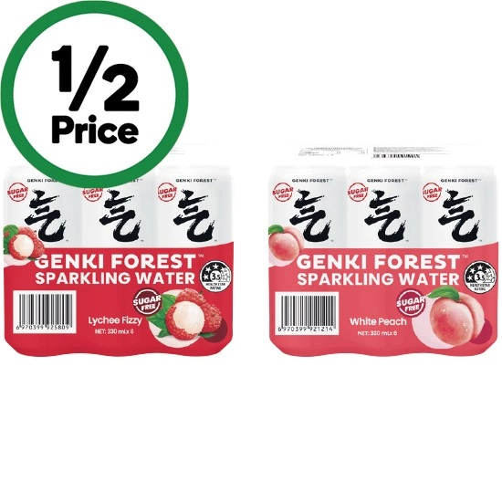 Genki Forest Sparkling Water 6 x 330ml