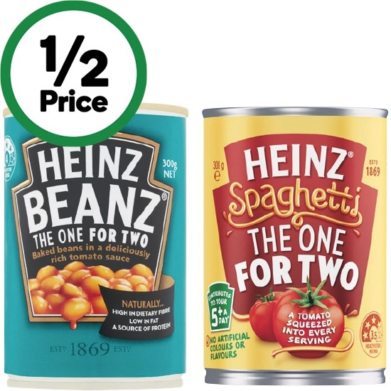 Heinz Baked Beans or Spaghetti 300g