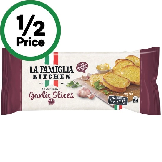 La Famiglia Garlic Slices 270g – From the Fridge