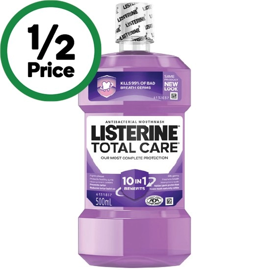 Listerine Total Care Antibacterial Mouthwash 500ml