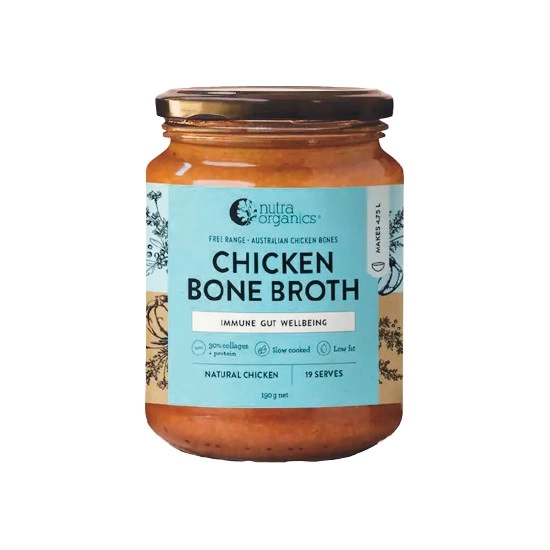 NEW Nutra Organics Chicken Bone Broth 190g – From the Health Food Aisle