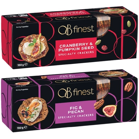 OB Finest Speciality Crackers 130-150g