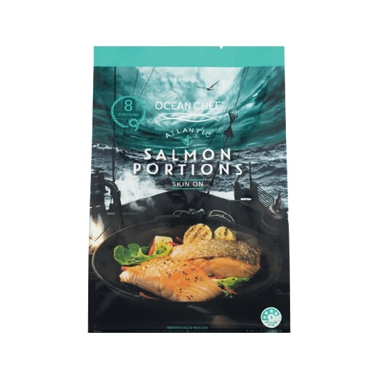 Ocean Chef Salmon Portions Skin On 1 kg – From the Seafood Freezer