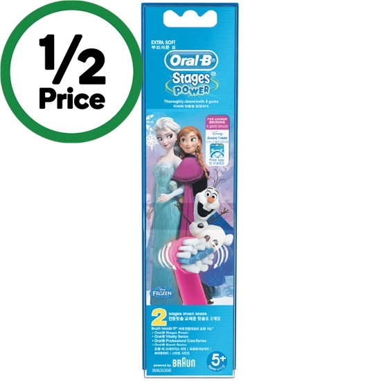 Oral-B Frozen Replacement Brush Heads Pk 2