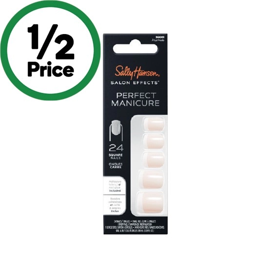 Sally Hansen Salon Effects Perfect Manicure Press-On Nails Pk 24