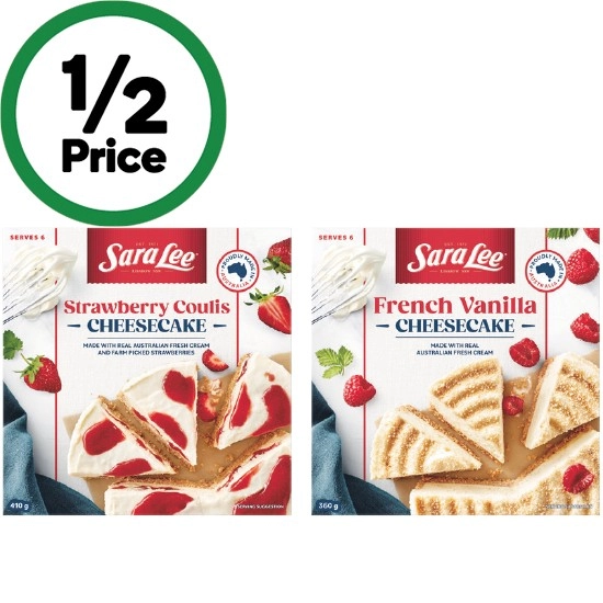 Sara Lee Cheesecake Varieties 360-410g – From the Freezer