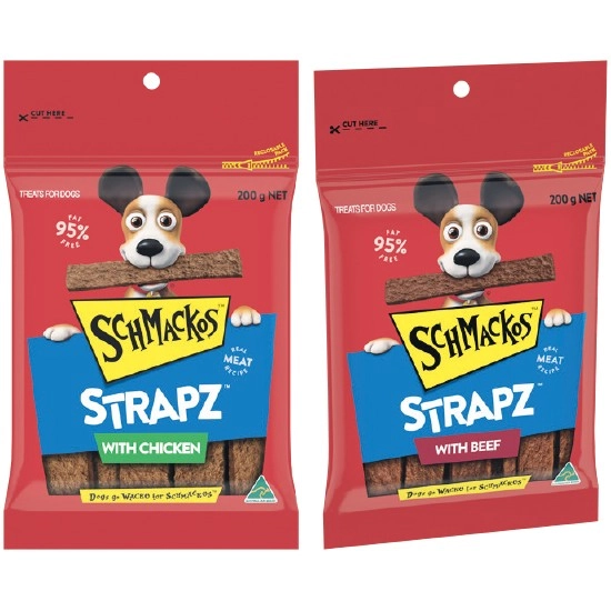 Schmackos Strapz Dog Treats 200g