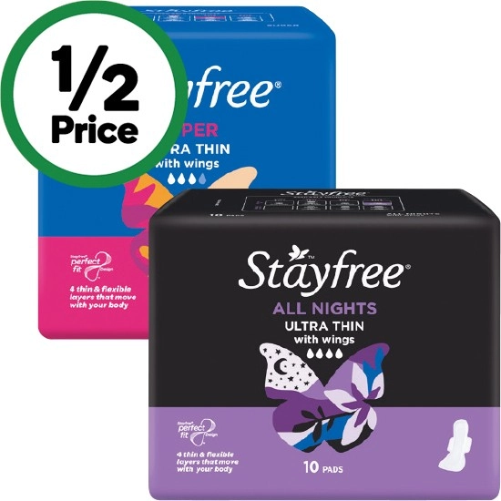 Stayfree Ultra Thin Pads Pk 10-16