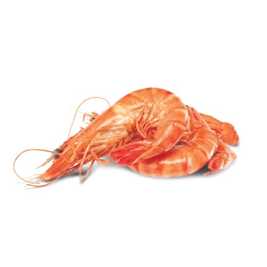 Thawed Medium Cooked Australian Tiger Prawns