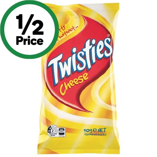 Twisties, Cheetos or Burger Rings 65-90g