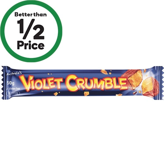 Violet Crumble Chocolate Bar 50g