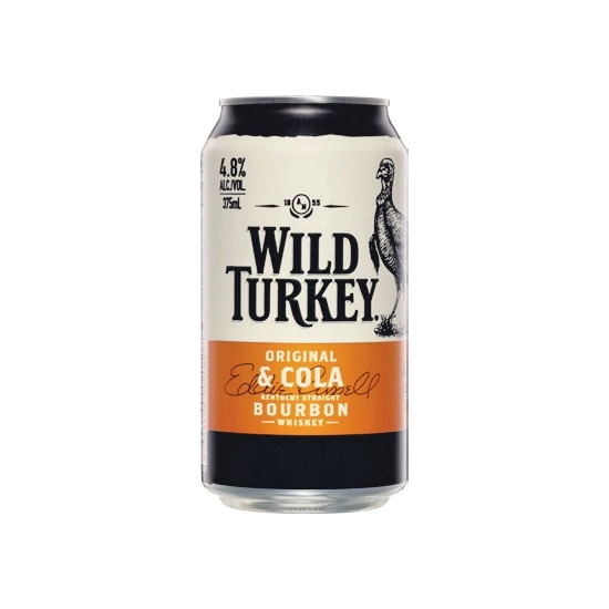 Wild Turkey Bourbon & Cola Cans 10x375ml