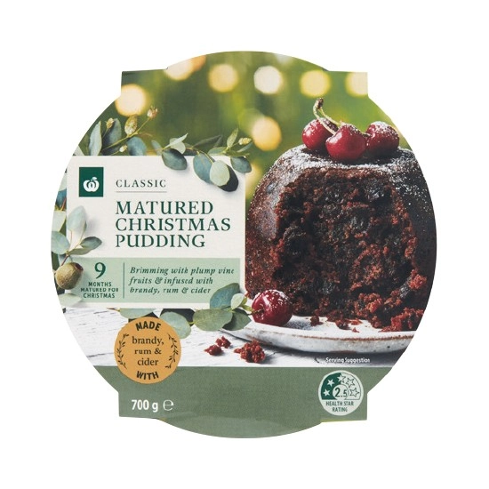 Woolworths Matured Christmas Pudding 700g