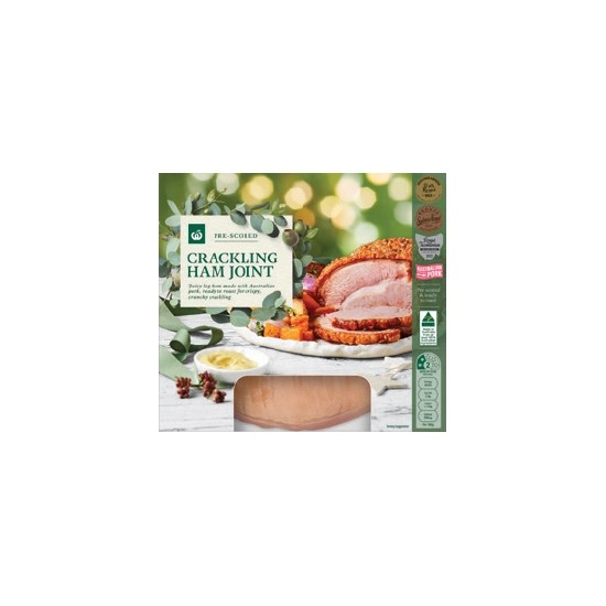 Woolworths Boneless Crackling Leg Ham