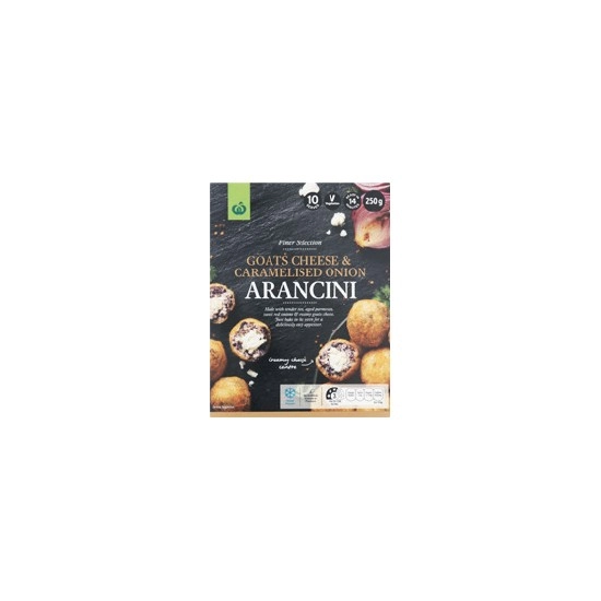 Woolworths Goats Cheese & Caramelised Onion Arancini 250g