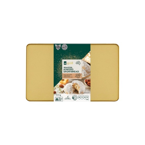 Woolworths Gold Roasted Almond Shortbread 500g