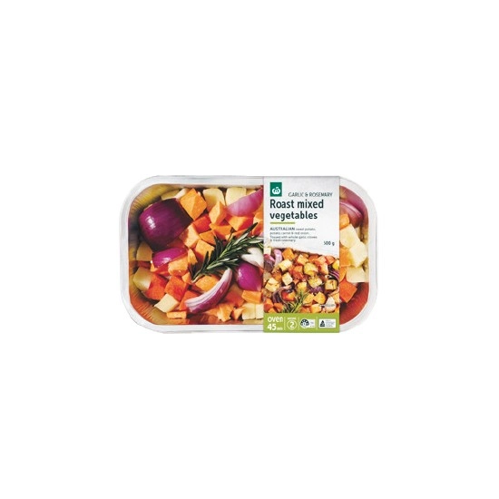 Woolworths Roast Mixed Veg with Garlic & Rosemary 500g