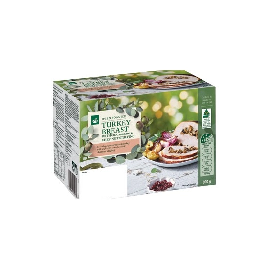 Woolworths Turkey Chestnut & Cranberry 800g