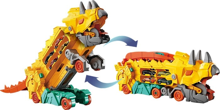 Car Creatures Yellow Dino Hauler