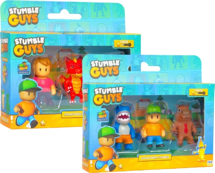 Gadget Stumble Guys 3d Figures 3 Pack - Assorted