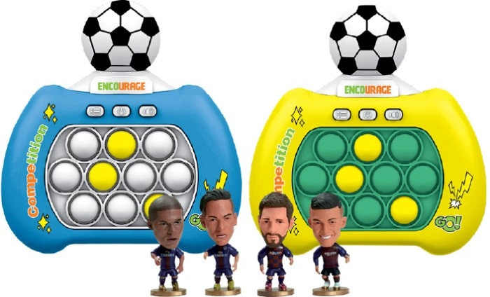 Spinning Football Push Memory Game