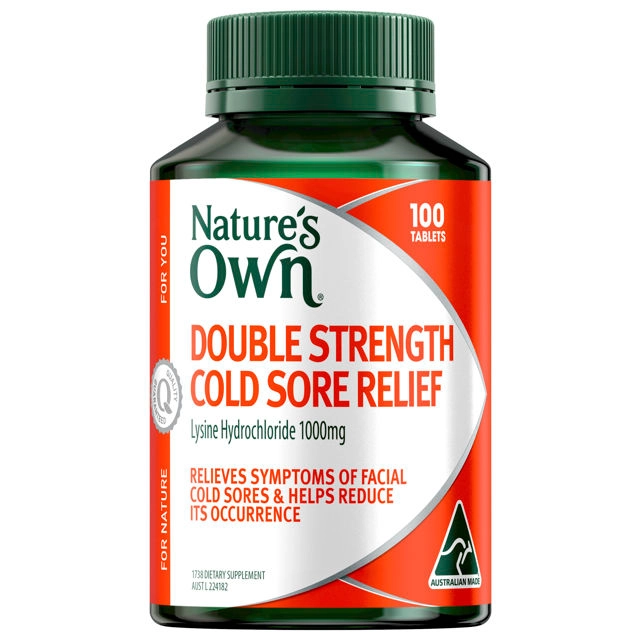 Nature's Own Double Strength Cold Sore Relief 100 Tablets