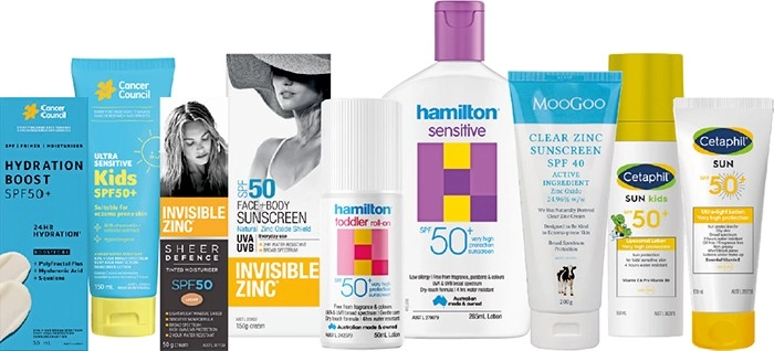 20% off Cancer Council, Invisible Zinc, Hamilton, Moogoo or Cetaphil Selected Products