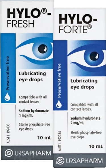 Hylo-Fresh or Hylo-Forte Lubricating Eye Drops 10mL