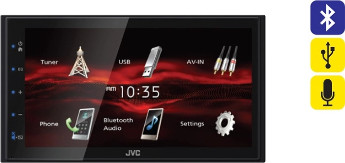 JVC 6.8” Touchscreen Digital Media Player