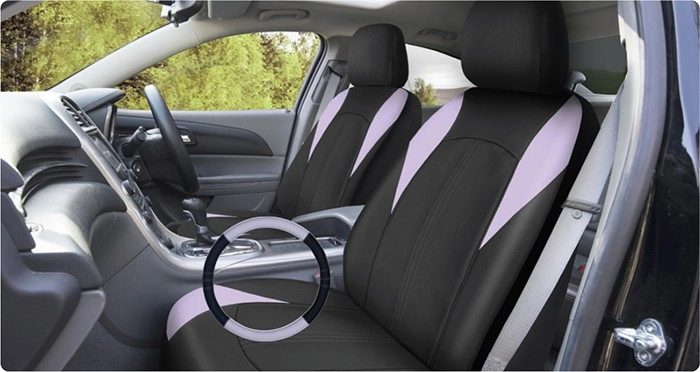 NEW SCA Lilac Seat Covers & Steering Wheel Cover