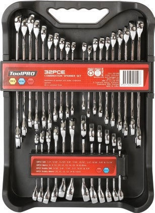 NEW ToolPRO 32 Pce Combination Spanner Set