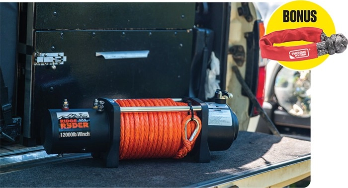 Ridge Ryder 12V 12000lb Electric Winch