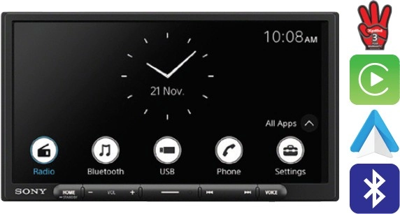 Sony 6.95” Apple CarPlay & Android™ Auto Digital Media Player^