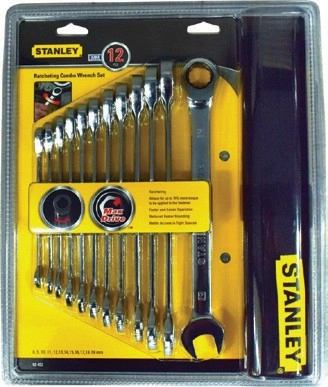 Stanley 12 Pce Ratchet Spanner Set^