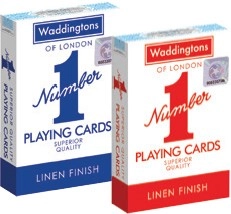 Waddingtons Playing Cards Red & Blue