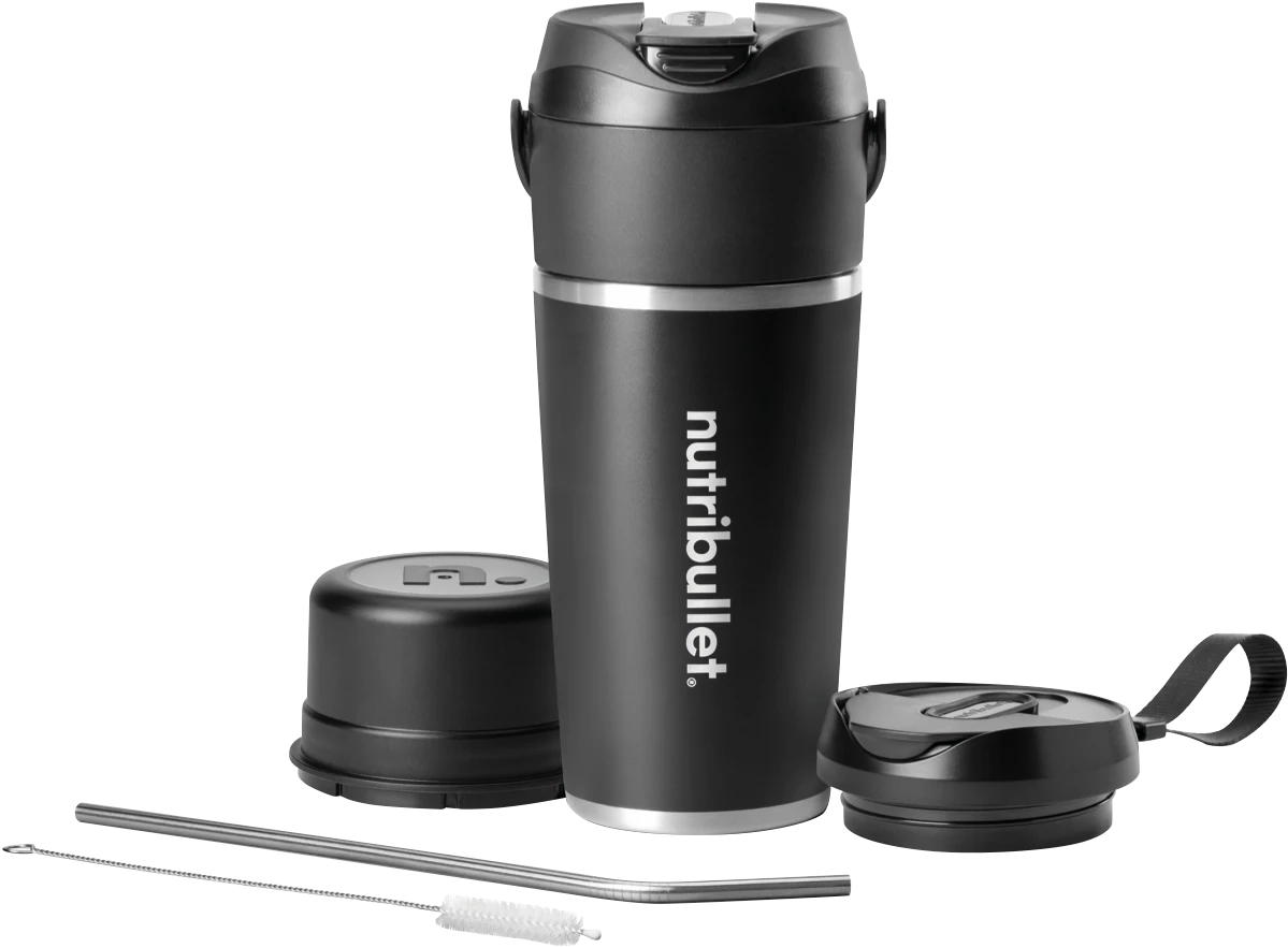 NUTRIBULLET Stainless Steel Flip Portable Blender Black